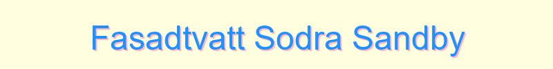 Fasadtvätt Södra Sandby - lokal service